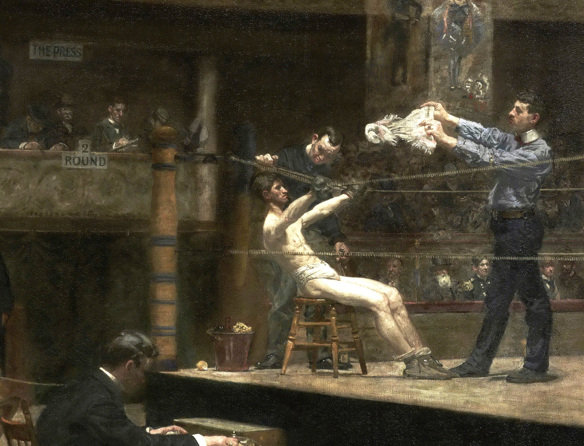 Between Rounds, Thomas Eakins Fine Art Print