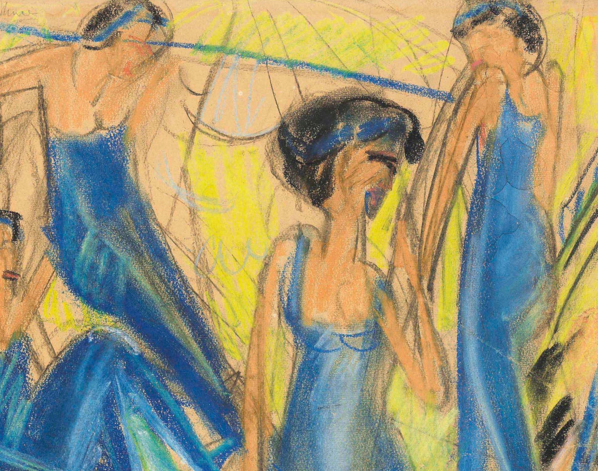 Ernst Ludwig Kirchner Expressionism Fine Art Print, Blaue Artisten