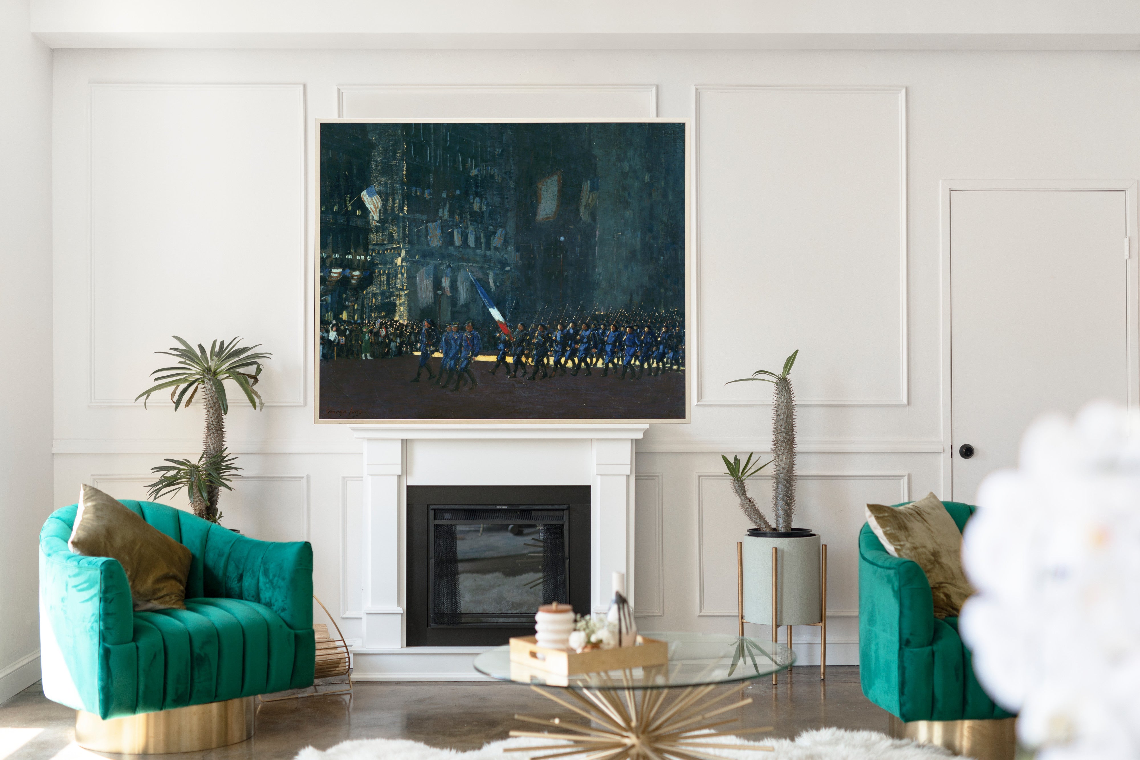 Blue Devils on Fifth Avenue, George Luks Fine Art Print