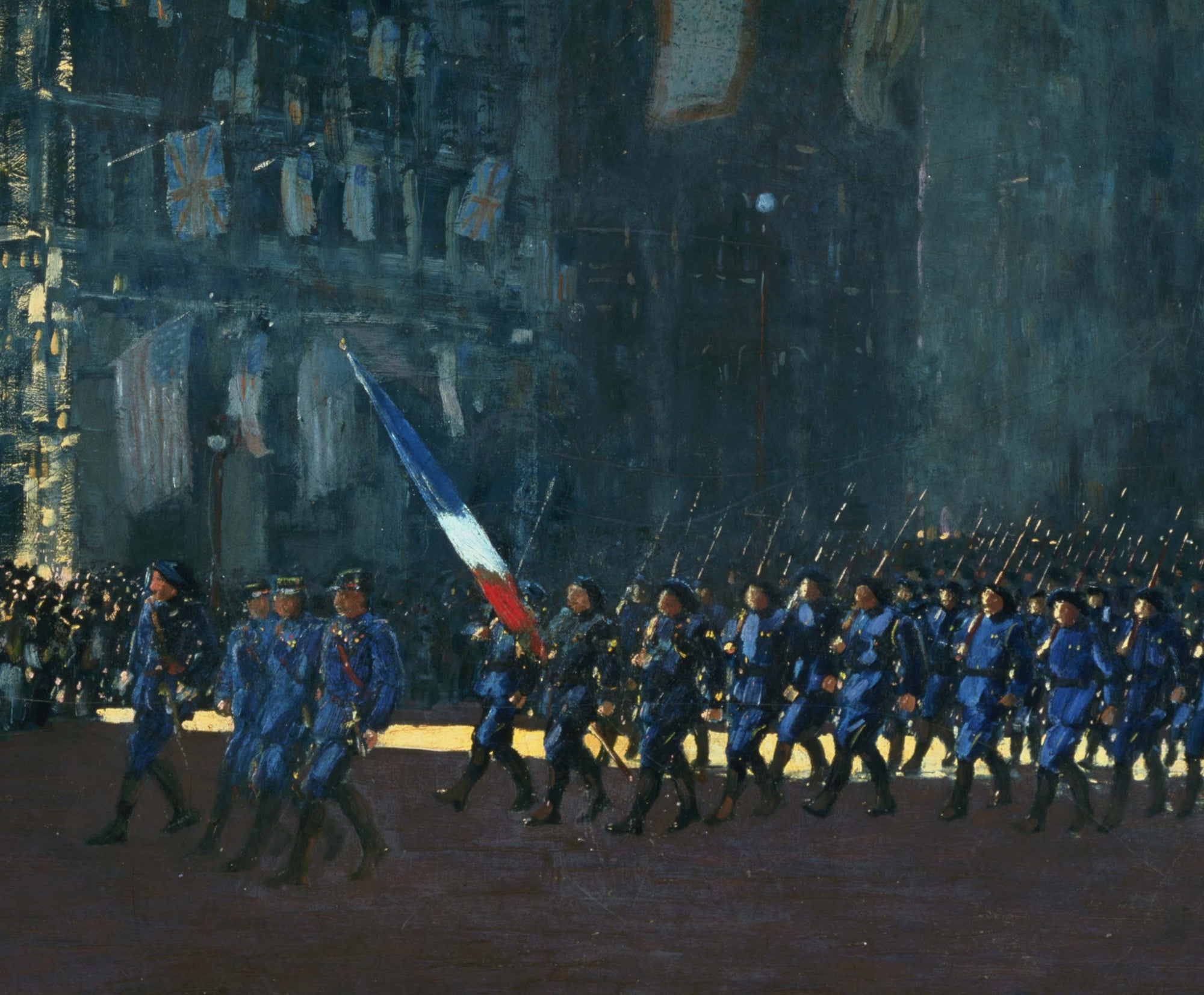 Blue Devils on Fifth Avenue, George Luks Fine Art Print
