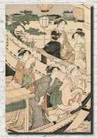 Torii Kiyonaga, Japanese Fine Art Print, Boating Party on the Sumida River