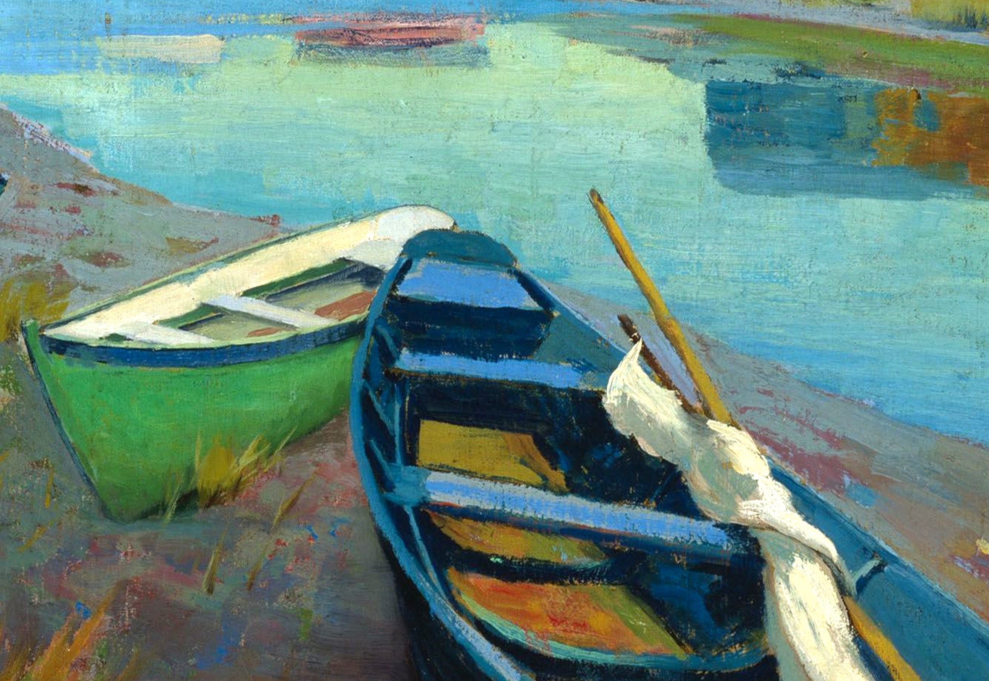 Boats at Rest, Arthur Wesley Dow Fine Art Print