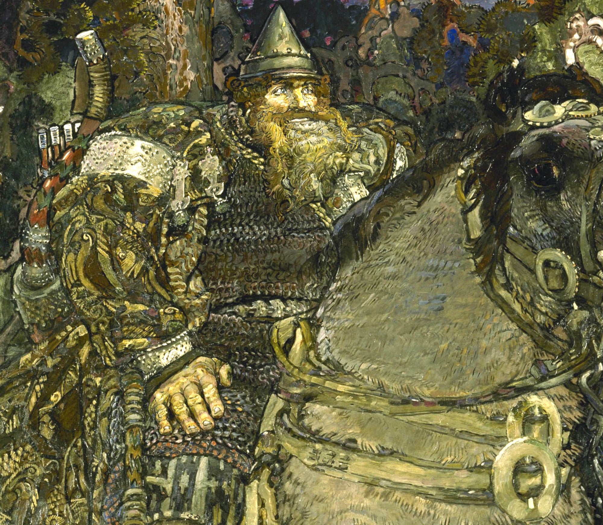 Mikhail Vrubel Fine Art Print : Bogatyr