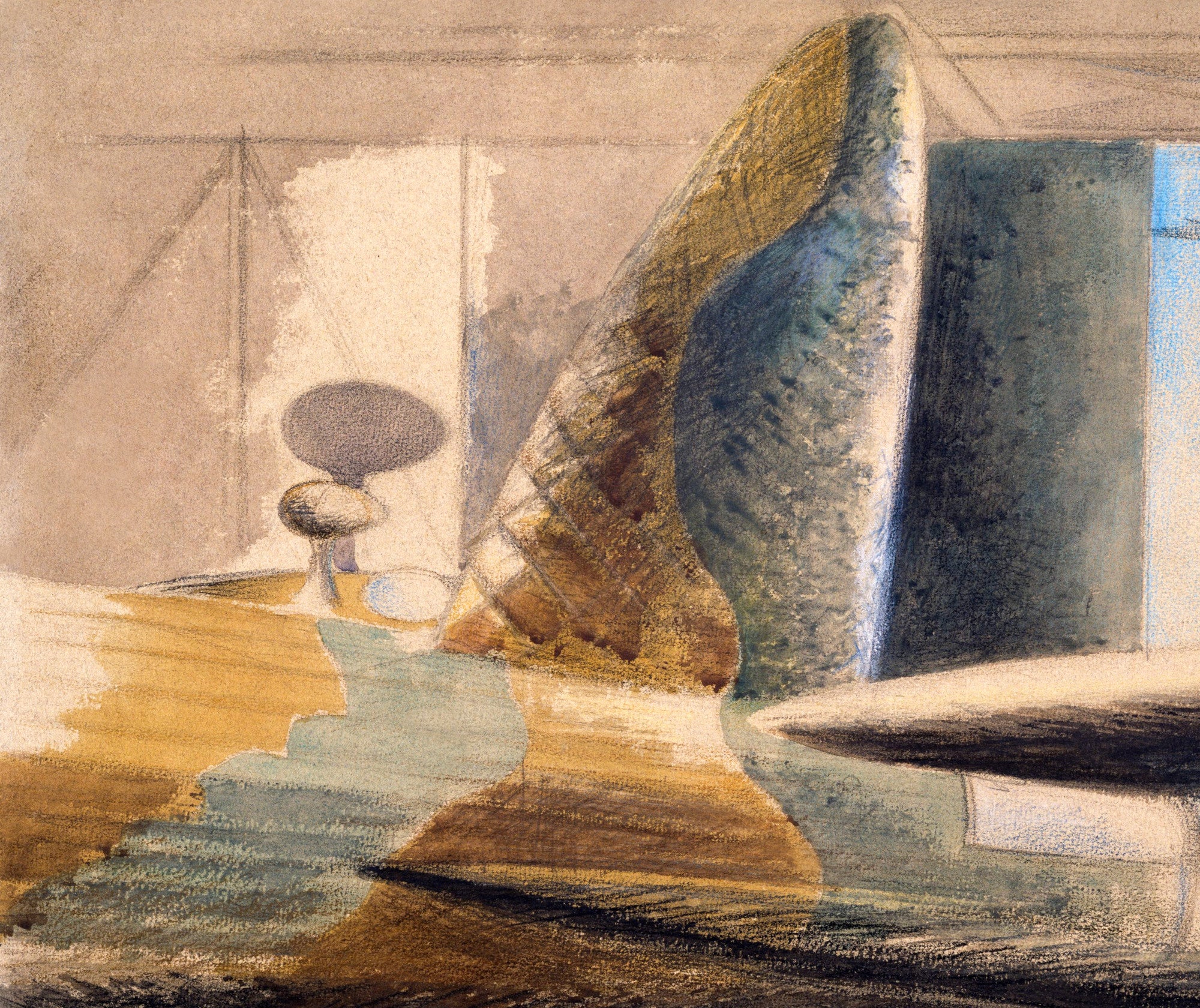 Paul Nash Fine Art Print, Bomber Lair–Egg and Fin