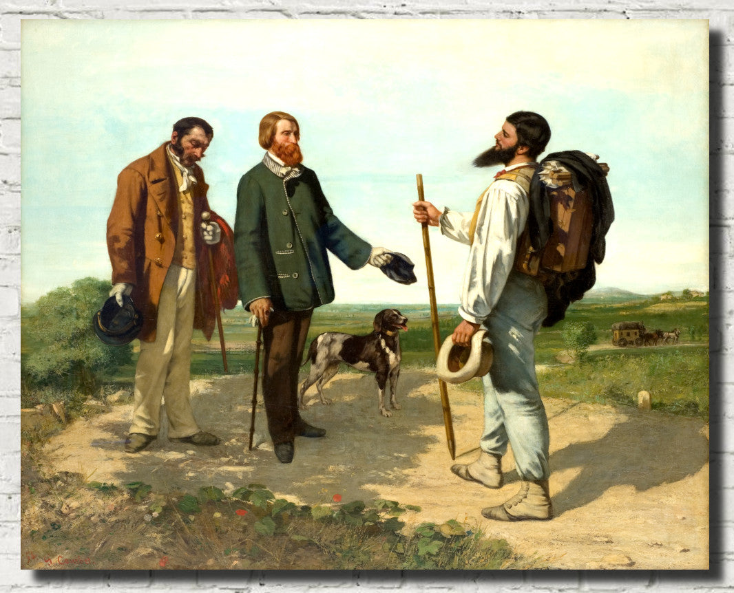 Gustave Courbet Fine Art Print, Bonjour Monsieur Courbet