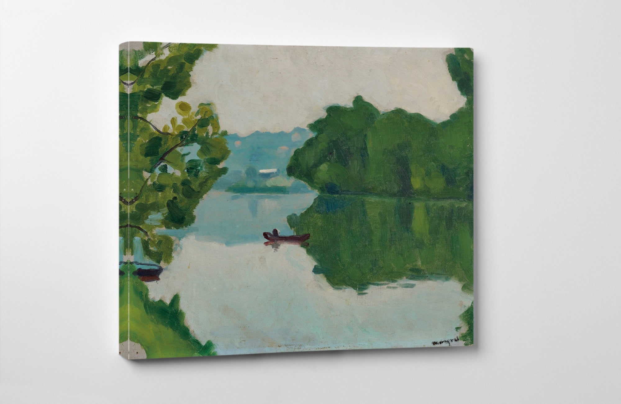 Banks of the Marne, La Varenne, Albert Marquet, River Landscape