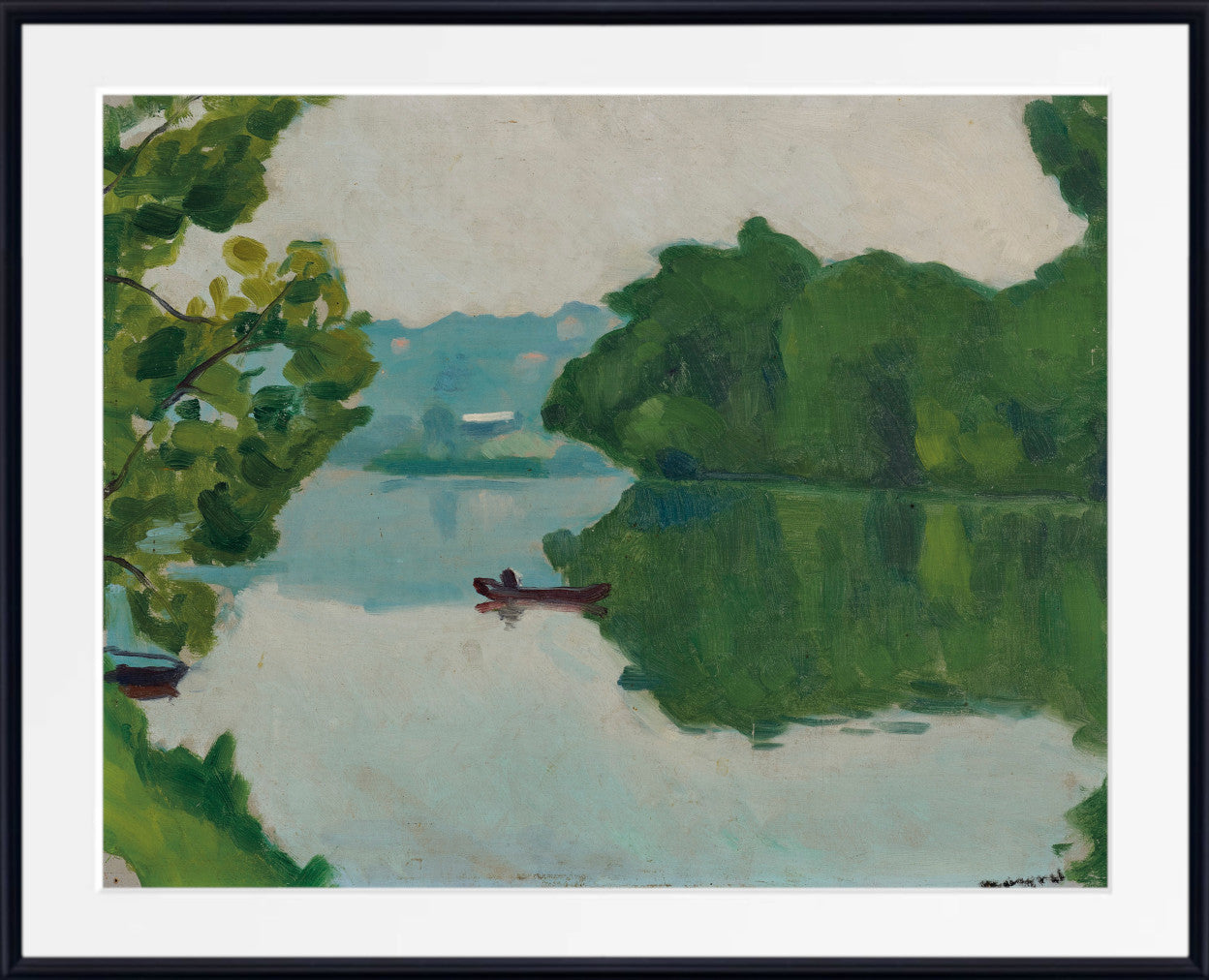 Banks of the Marne, La Varenne, Albert Marquet, River Landscape