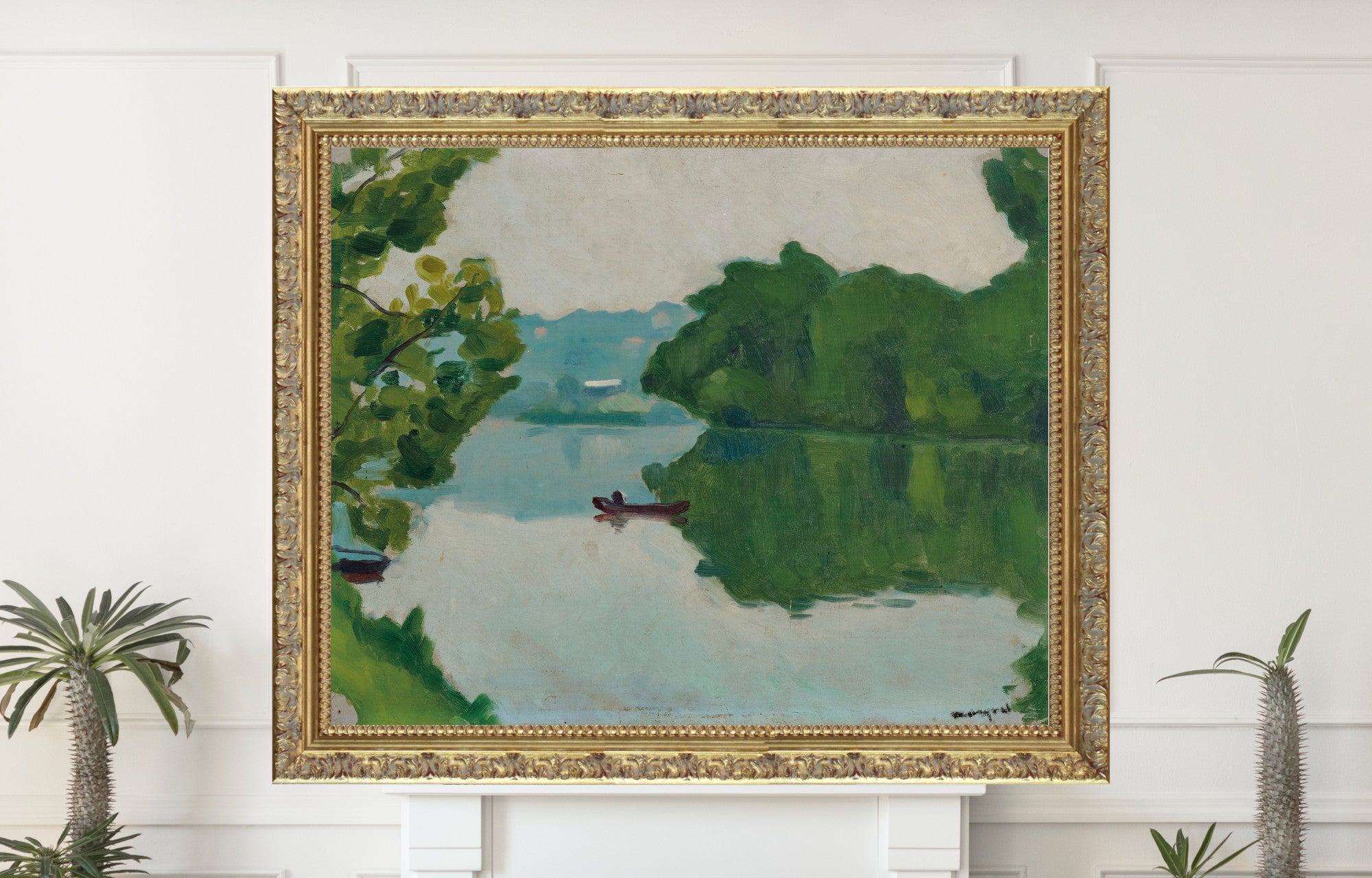 Banks of the Marne, La Varenne, Albert Marquet, River Landscape