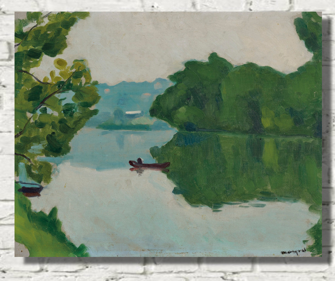 Banks of the Marne, La Varenne, Albert Marquet, River Landscape