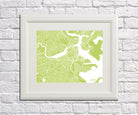 Boston City Street Map Print Modern Art Poster Home Decor - OnTrendAndFab