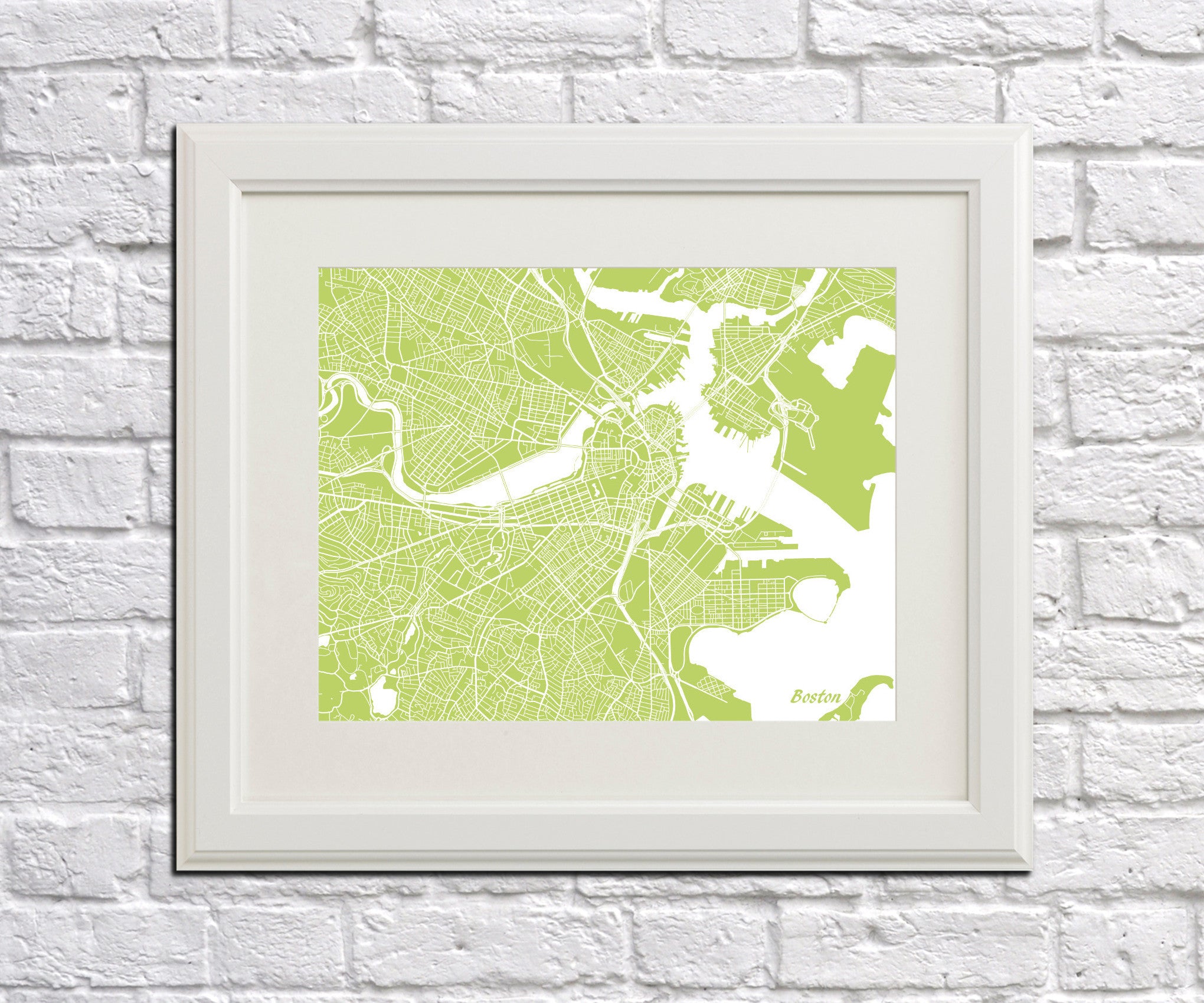 Boston City Street Map Print Modern Art Poster Home Decor - OnTrendAndFab