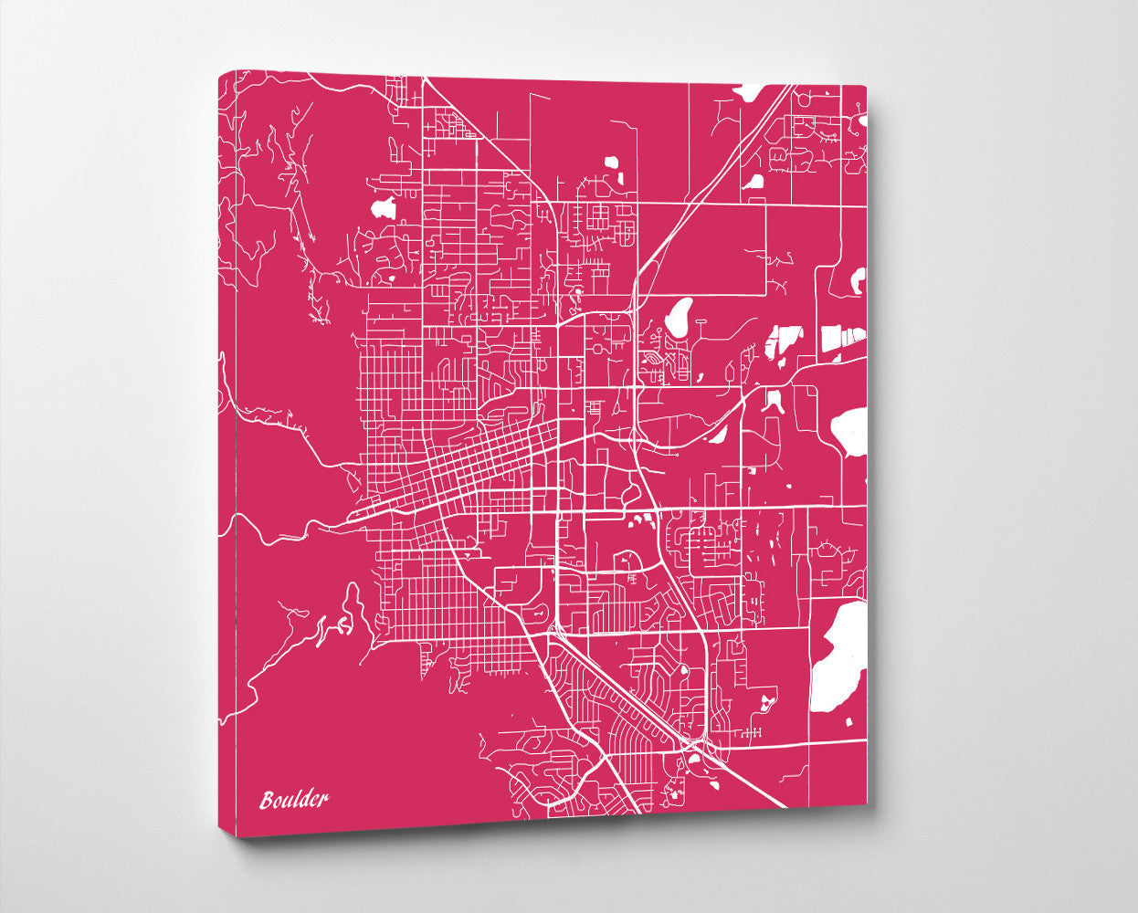 Boulder City Street Map Print Custom Wall Map Poster - OnTrendAndFab