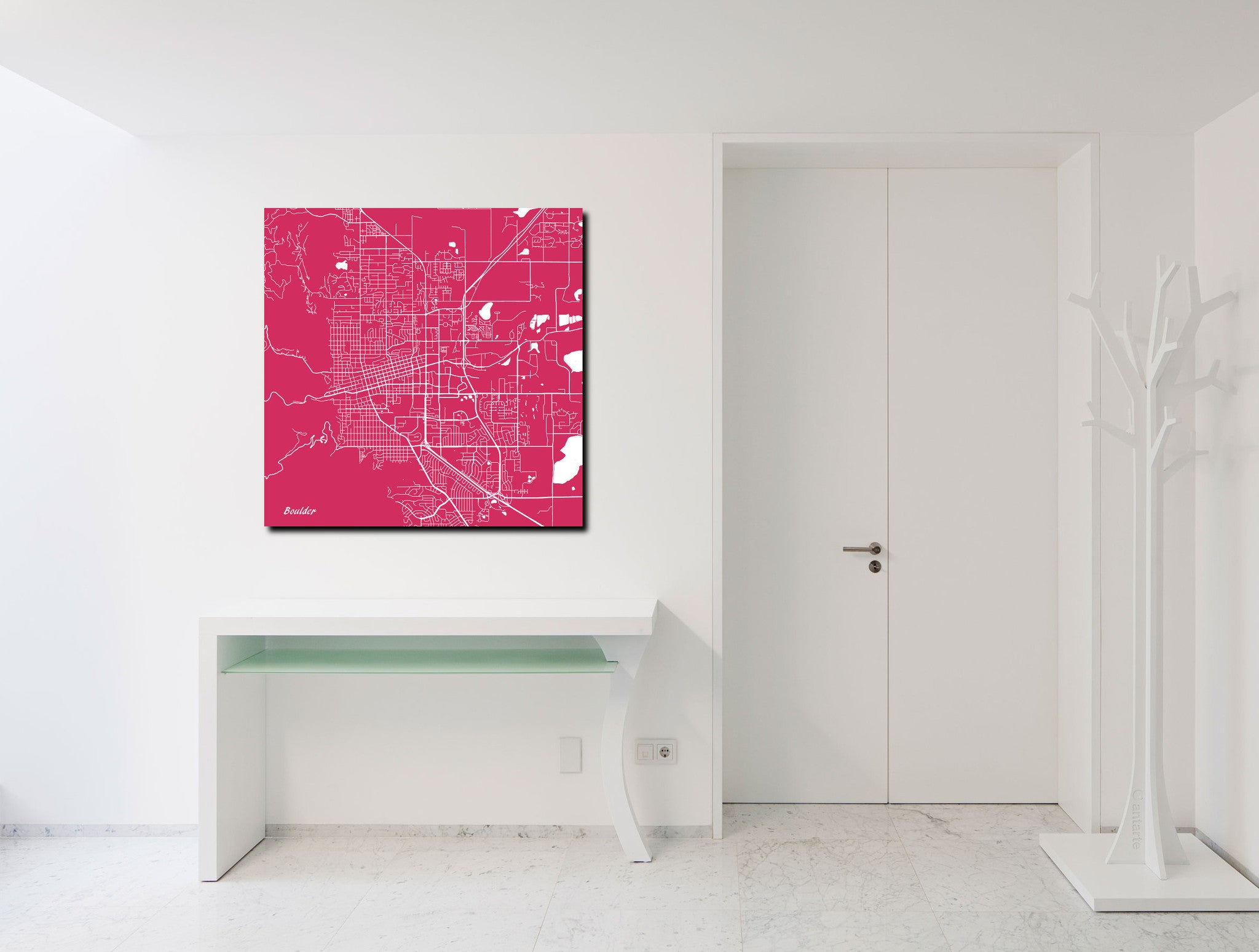 Boulder City Street Map Print Custom Wall Map Poster - OnTrendAndFab