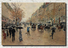 Jean Béraud Impressionist Fine Art Print, Boulevard Poissonnière in Autumn