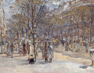Frederic Anatole Houbron Fine Art Print, Boulevard des Italiens, morning aspect