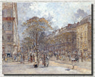 Frederic Anatole Houbron Fine Art Print, Boulevard des Italiens, morning aspect