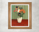 Henri Rousseau Framed Art Print, Bouquet of Flowers with China Asters and Tokyos