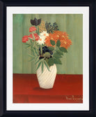 Henri Rousseau Framed Art Print, Bouquet of Flowers with China Asters and Tokyos