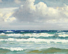 Michael Ancher Fine Art Print, Breaking Waves off Skagen