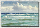 Michael Ancher Fine Art Print, Breaking Waves off Skagen