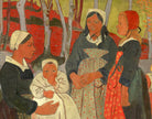 Paul Sérusier Abstract Fine Art Print, Bretons in the Forest of Huelgoat