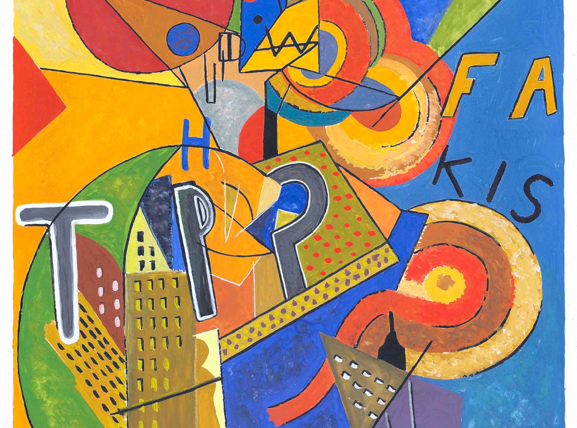 Albert Gleizes Abstract Art Print, Broadway, Electric Dancer