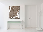 The Bronx New York City Street Map Print Feature Wall Art Poster