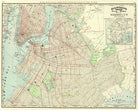 Brooklyn Street Map Print Vintage New York Poster Old Map as Art - OnTrendAndFab