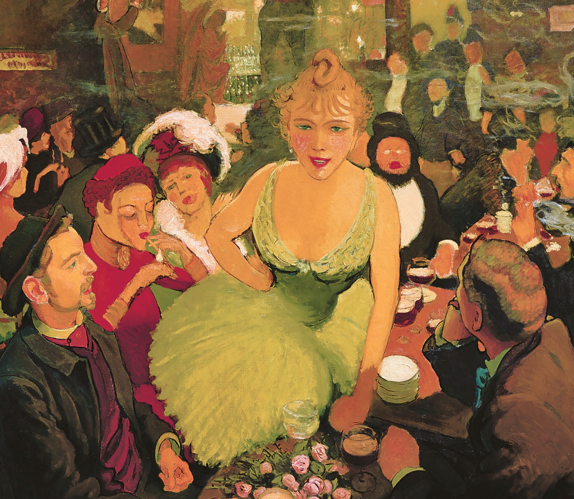 Louis Anquetin Fine Art Print, Bruant's interior Le Mirliton