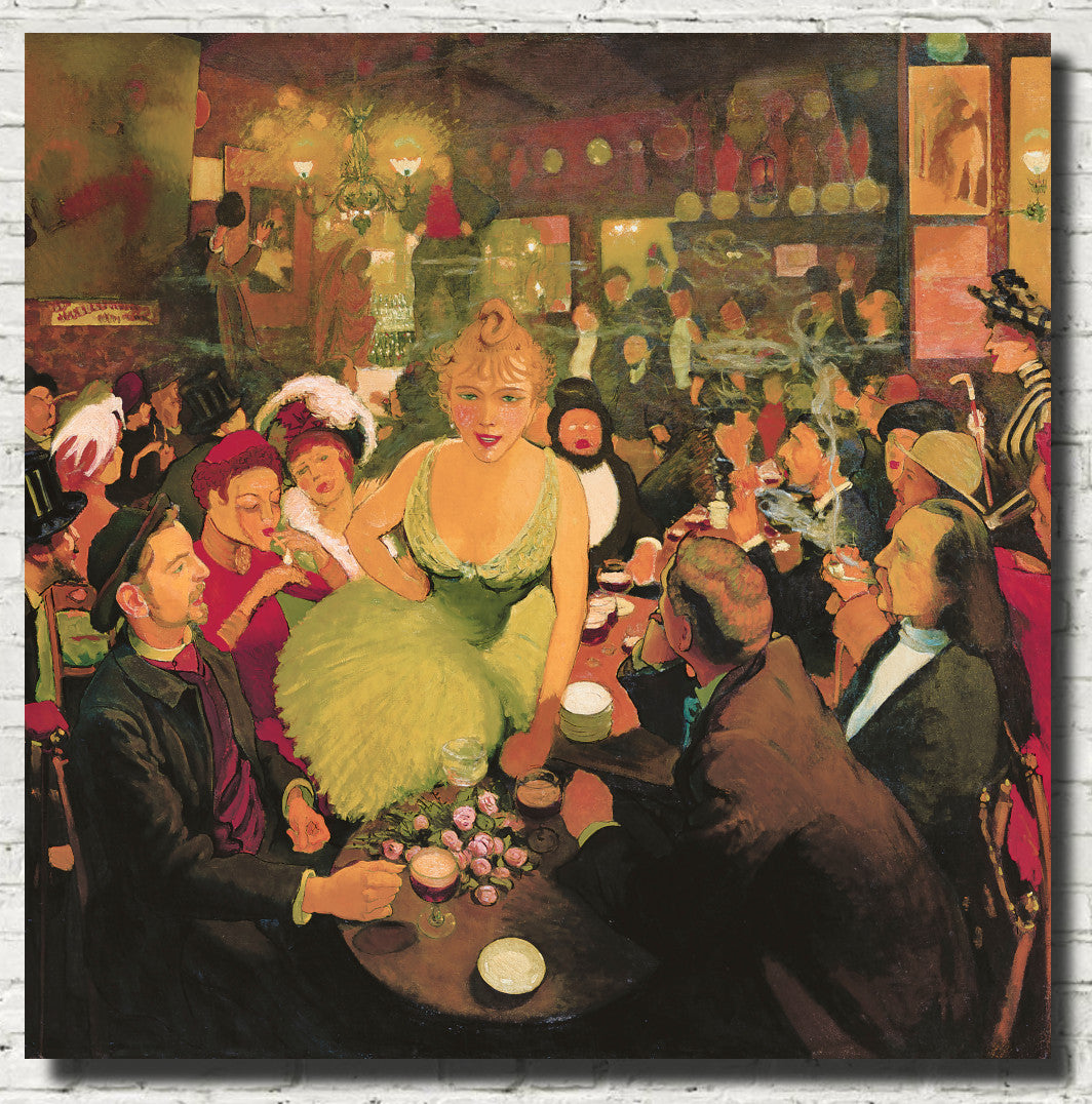 Louis Anquetin Fine Art Print, Bruant's interior Le Mirliton