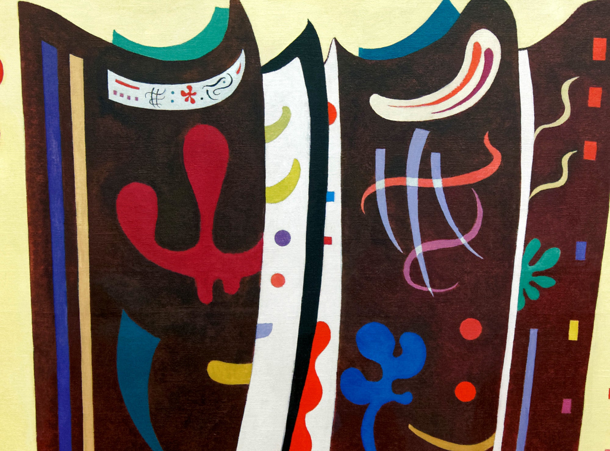 Wassily Kandinsky Abstract Fine Art Print, Brown with Supplement