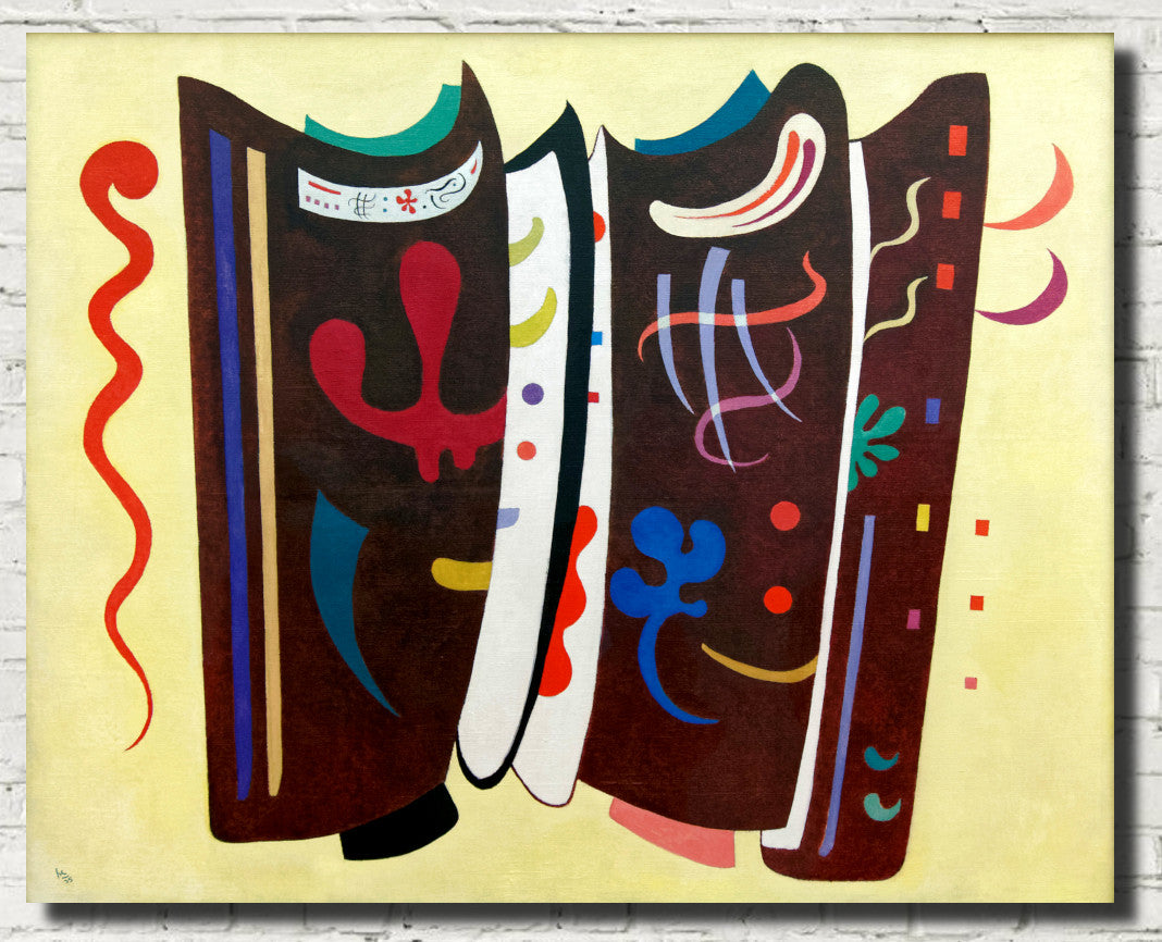 Wassily Kandinsky Abstract Fine Art Print, Brown with Supplement