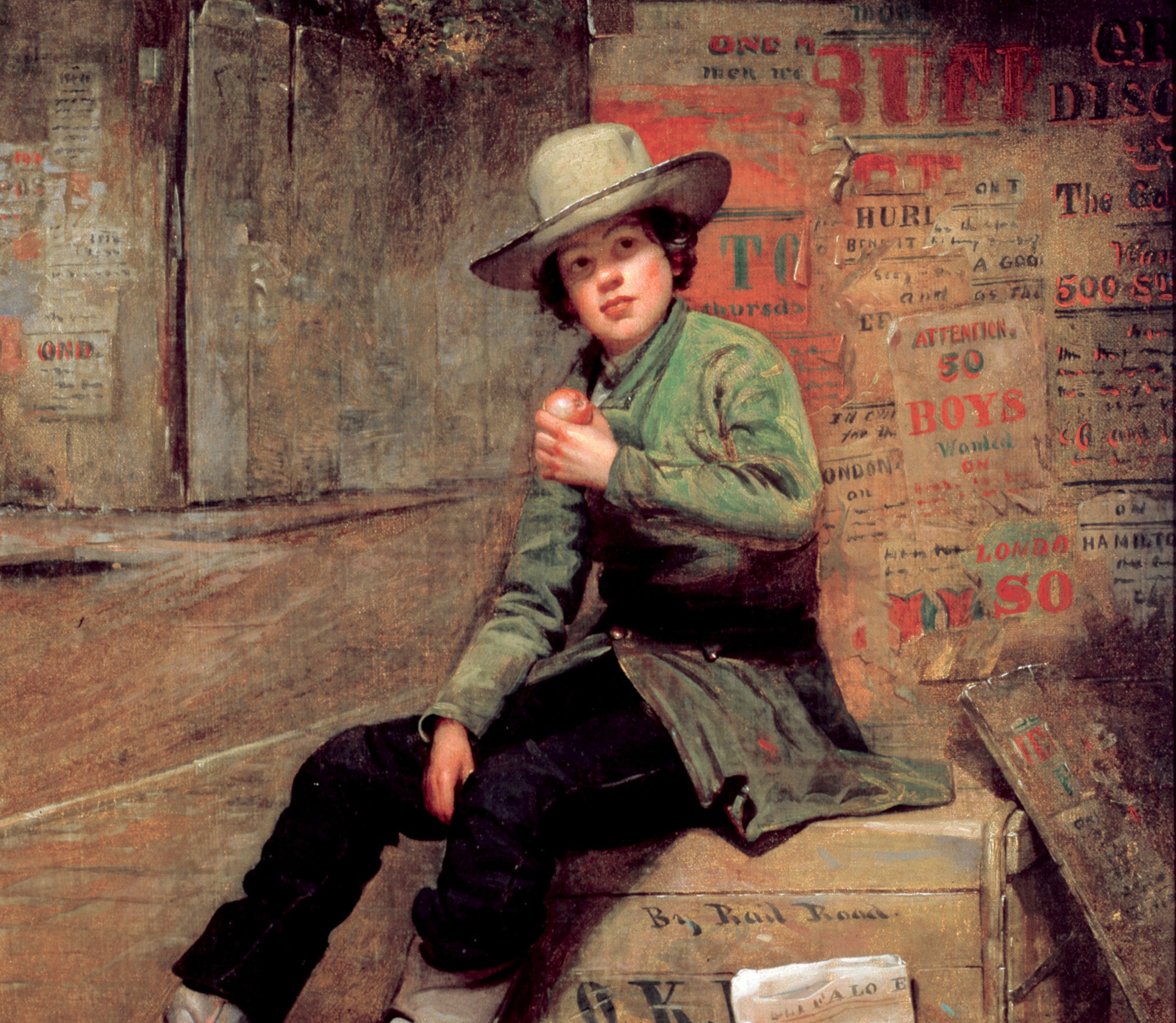 Thomas le Clear Fine Art Print, Buffalo Newsboy