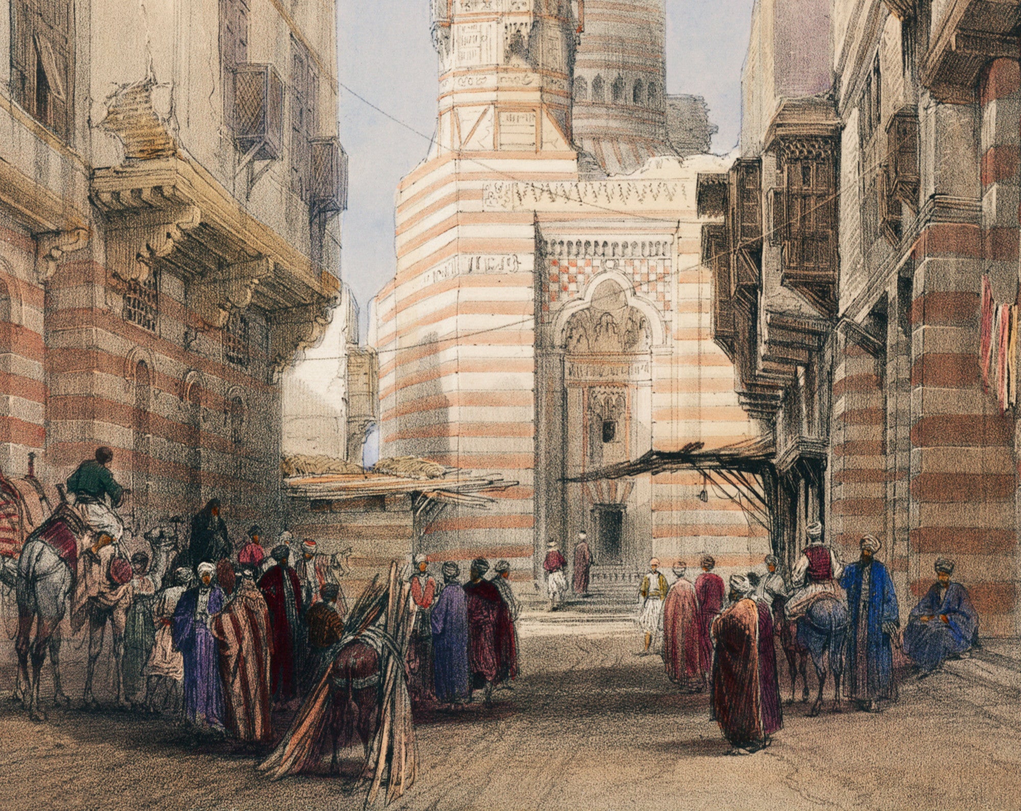 Bullack Cairo, David Roberts Fine Art Print