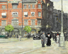 Paul Gustav Fischer Fine Art Print, Rådhuspladsen (the Town Hall Square) in Copenhagen
