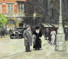 Paul Gustav Fischer Fine Art Print, Rådhuspladsen (the Town Hall Square) in Copenhagen