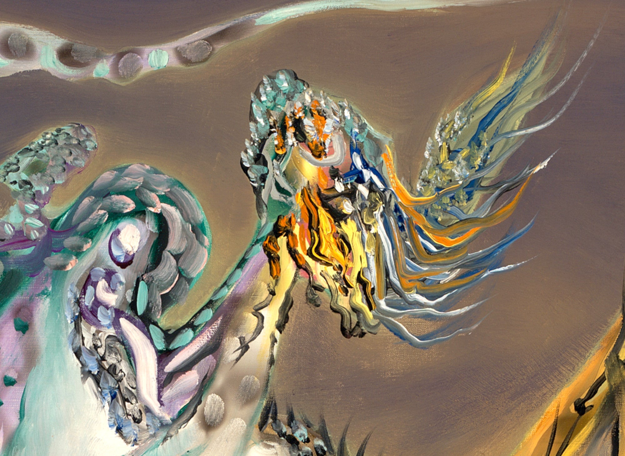 Wolfgang Paalen Abstract Fine Art Print, Battle of the Saturnian Princes III