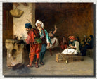 Jean-Léon Gérôme Fine Art Print : Cafe House, Cairo (Casting Bullets)