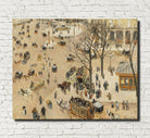 Camille Pissarro Fine Art Print La Place due Théâtre Français Impressionist Painting