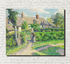 Camille Pissarro Fine Art Print Peasants' Houses, Eragny Impressionist Painting