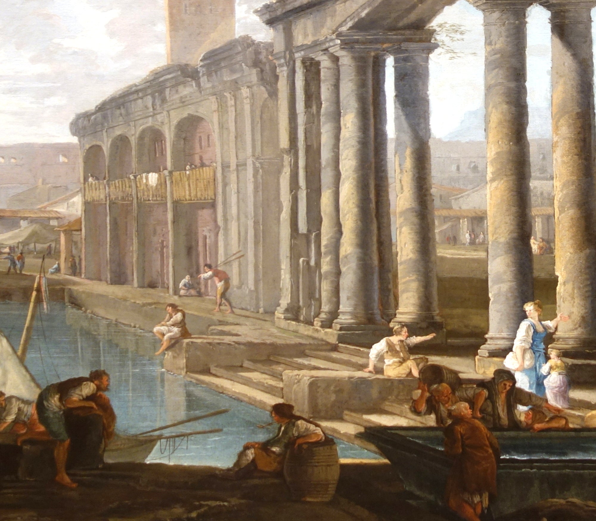 Hubert Robert Fine Art Print, Capriccio of Classical Ruins