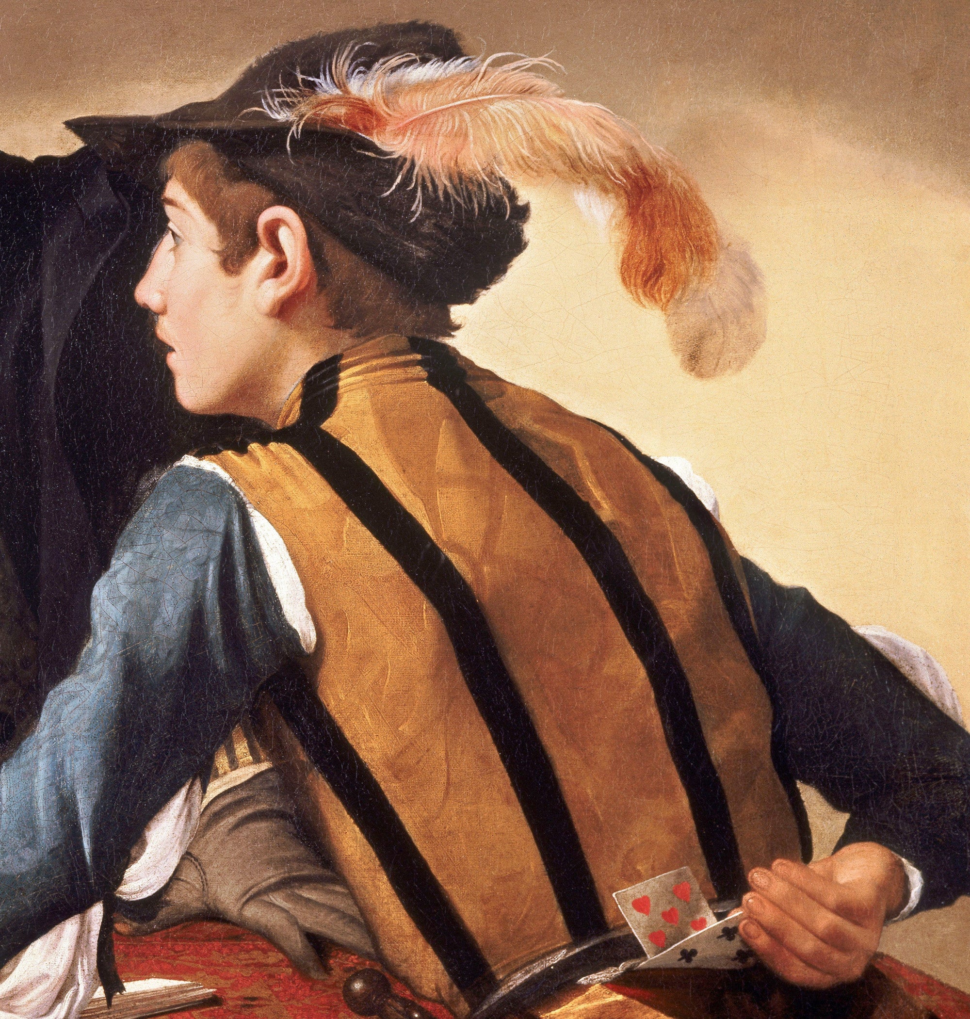 Caravaggio Baroque Fine Art Print, Cardsharps