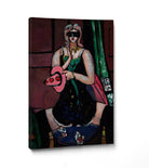 Max Beckmann, Carnival Mask, Green, Violet, and Pink (Columbine) (1950) - New Objectivity