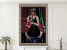 Max Beckmann, Carnival Mask, Green, Violet, and Pink (Columbine) (1950) - New Objectivity