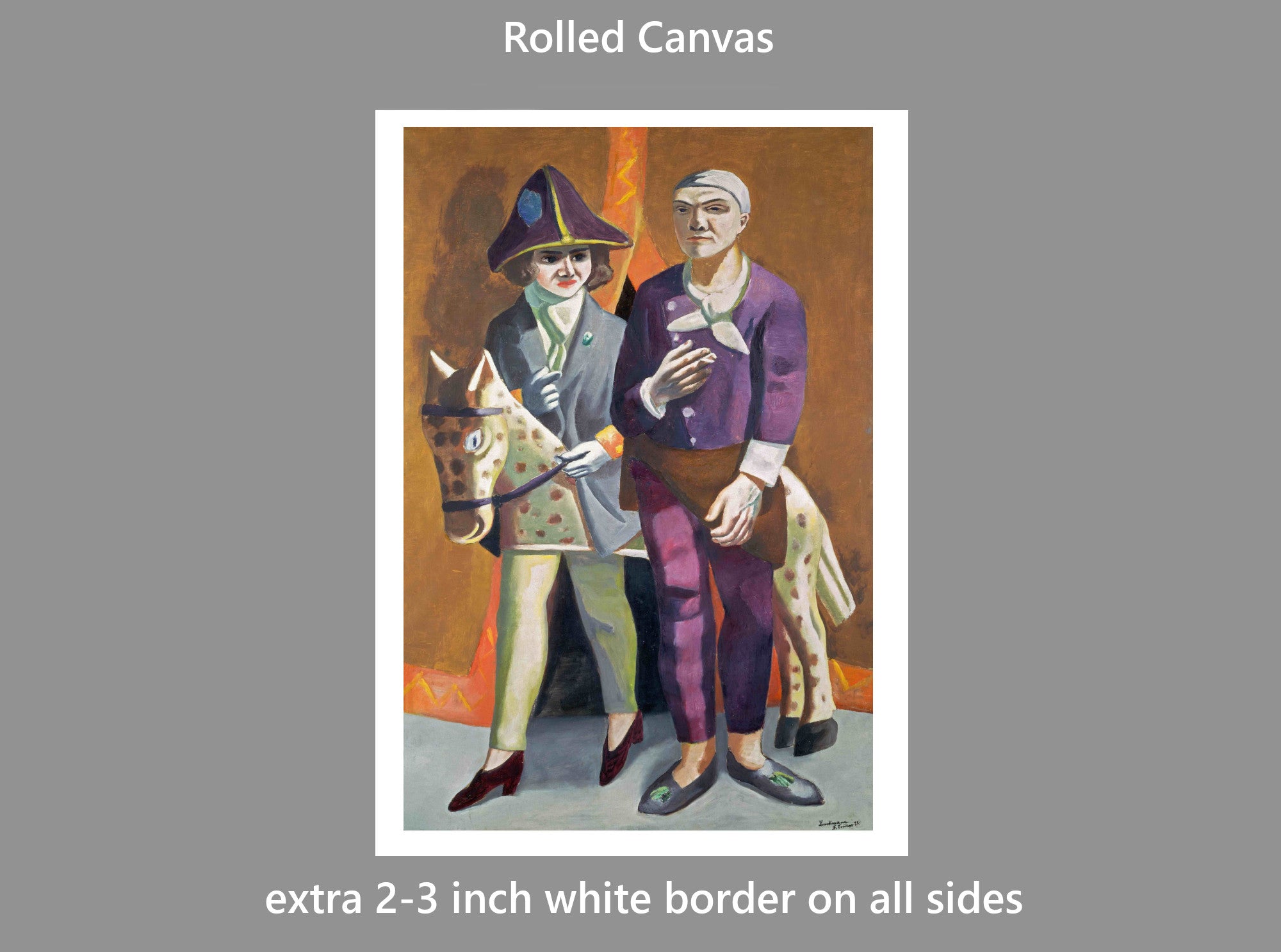 Max Beckmann, Couple in Carnival Costumes - New Objectivity