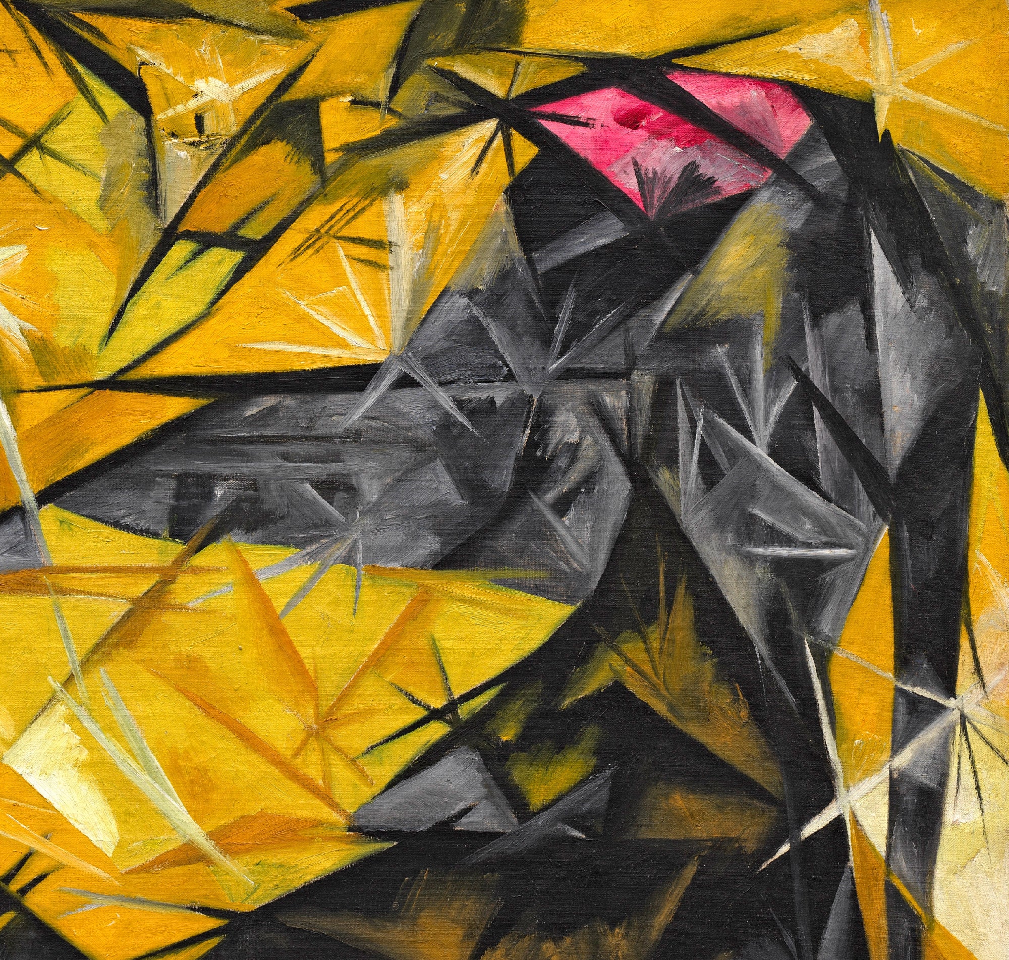 Cats (rayist perception in rose, black, and yellow), Natalia Goncharova Fine Art Print