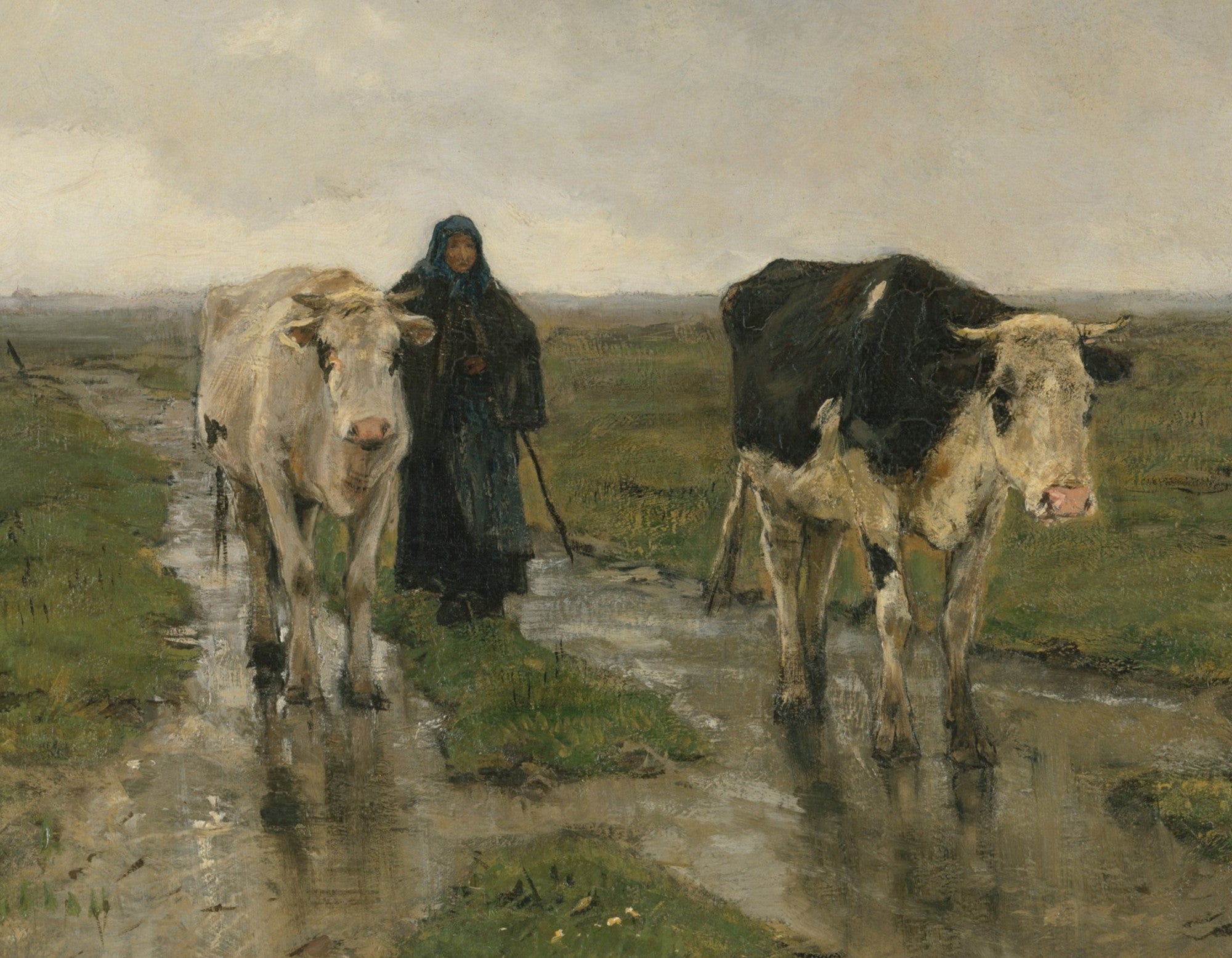 Changing Pasture, Anton Mauve Fine Art Print