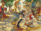 Chess Players, Biskra, Frederick Arthur Bridgman Fine Art Print