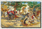 Chess Players, Biskra, Frederick Arthur Bridgman Fine Art Print