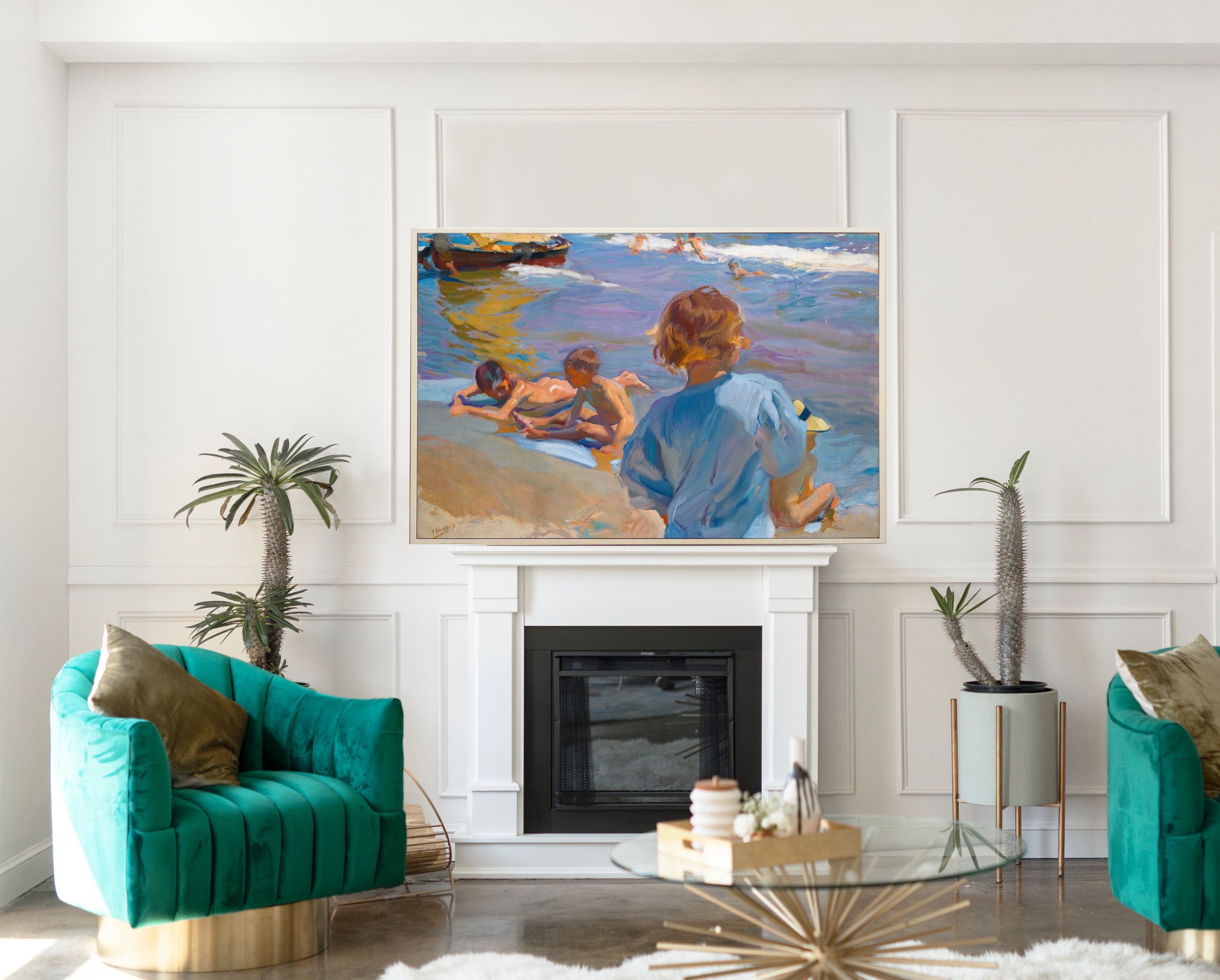 Children On The Beach, Valencia, Joaquín Sorolla Fine Art Print